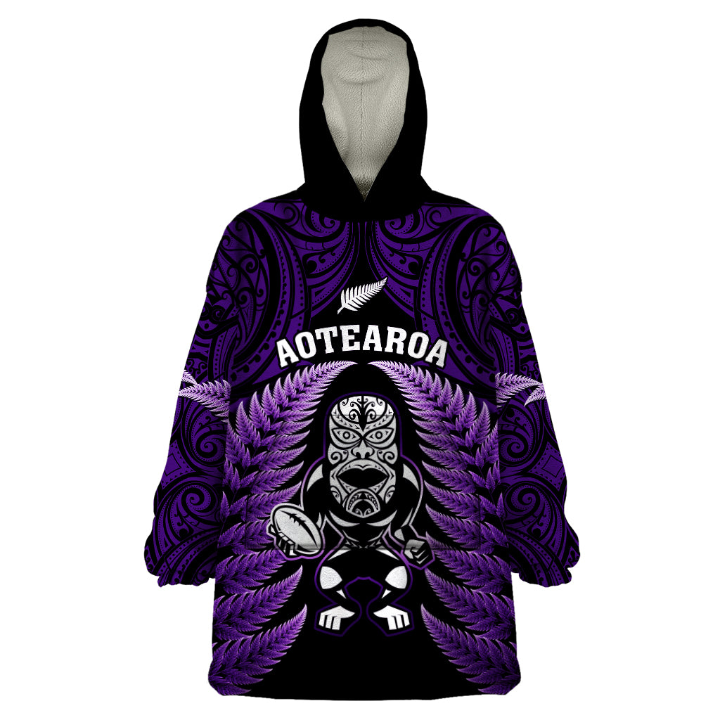 new-zealand-aotearoa-rugby-wearable-blanket-hoodie-nz-tiki-with-maori-fern-world-cup-purple-version