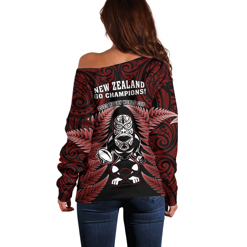 new-zealand-aotearoa-rugby-off-shoulder-sweater-nz-tiki-with-maori-fern-world-cup-red-version