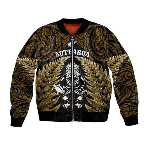 new-zealand-aotearoa-rugby-bomber-jacket-nz-tiki-with-maori-fern-world-cup-gold-version