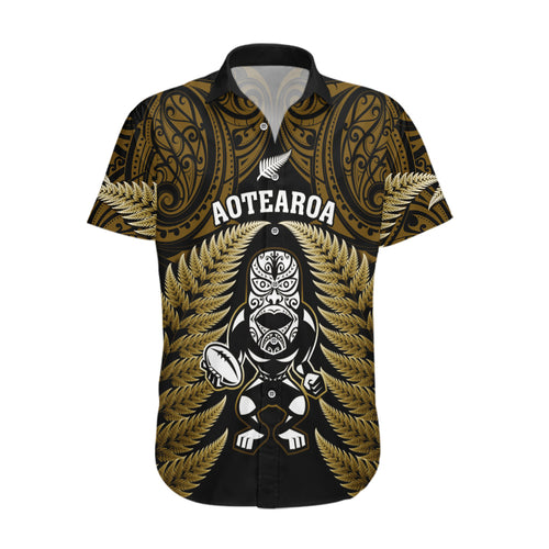 new-zealand-aotearoa-rugby-hawaiian-shirt-nz-tiki-with-maori-fern-world-cup-gold-version
