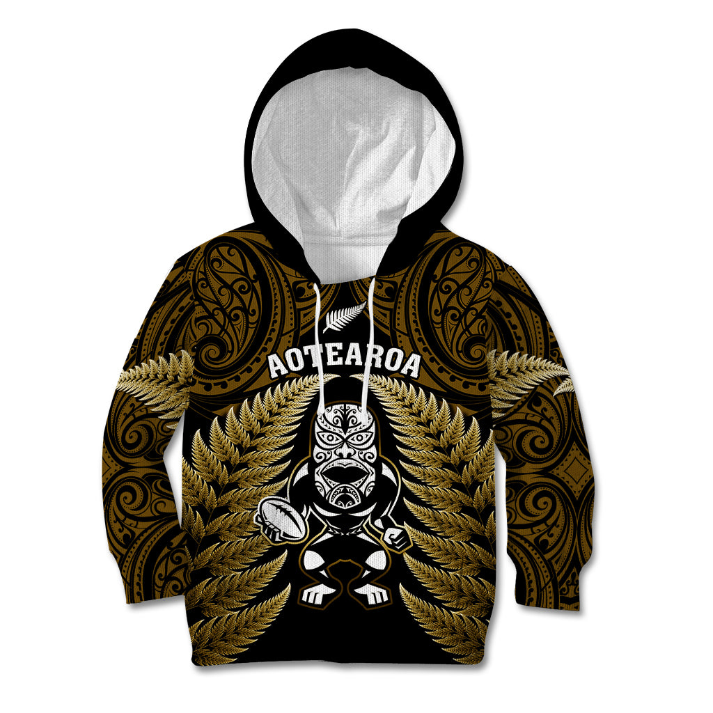 new-zealand-aotearoa-rugby-kid-hoodie-nz-tiki-with-maori-fern-world-cup-gold-version