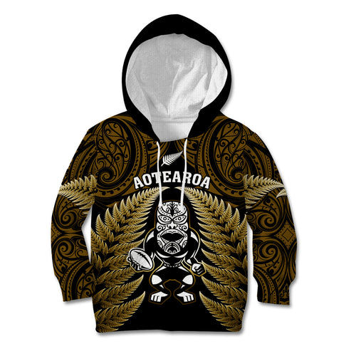 new-zealand-aotearoa-rugby-kid-hoodie-nz-tiki-with-maori-fern-world-cup-gold-version