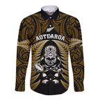 new-zealand-aotearoa-rugby-long-sleeve-button-shirt-nz-tiki-with-maori-fern-world-cup-gold-version
