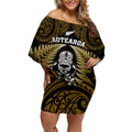 new-zealand-aotearoa-rugby-off-shoulder-short-dress-nz-tiki-with-maori-fern-world-cup-gold-version