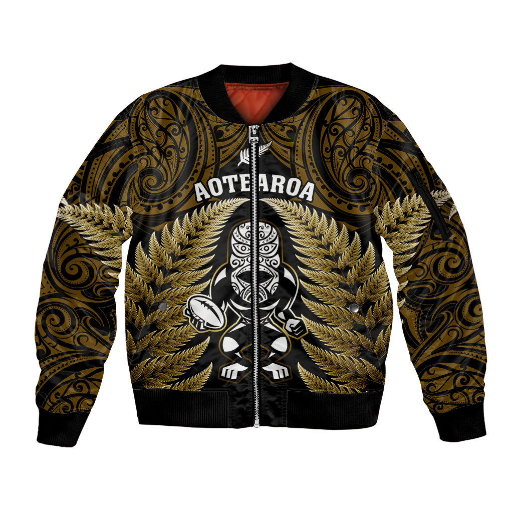 new-zealand-aotearoa-rugby-sleeve-zip-bomber-jacket-nz-tiki-with-maori-fern-world-cup-gold-version