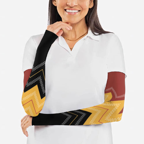 Kaokao Maori Tukutuku Inspired New Zealand Arm Sleeves