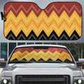 Kaokao Maori Tukutuku Inspired New Zealand Auto Sun Shade