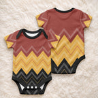 Kaokao Maori Tukutuku Inspired New Zealand Baby Onesie