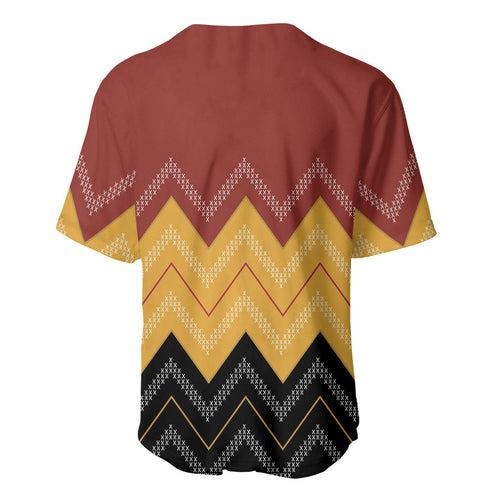 Kaokao Maori Tukutuku Inspired New Zealand Baseball Jersey