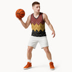 Kaokao Maori Tukutuku Inspired New Zealand Basketball Jersey