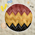 Kaokao Maori Tukutuku Inspired New Zealand Beach Blanket