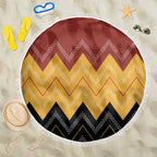 Kaokao Maori Tukutuku Inspired New Zealand Beach Blanket