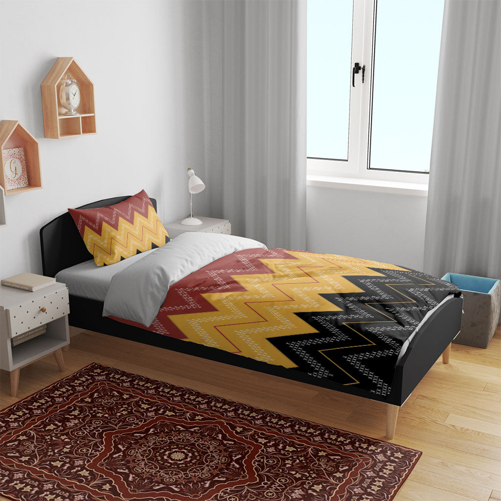 Kaokao Maori Tukutuku Inspired New Zealand Bedding Set