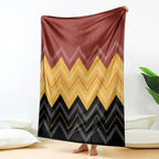 Kaokao Maori Tukutuku Inspired New Zealand Blanket