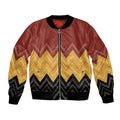 Kaokao Maori Tukutuku Inspired New Zealand Bomber Jacket