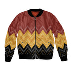 Kaokao Maori Tukutuku Inspired New Zealand Bomber Jacket
