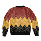 Kaokao Maori Tukutuku Inspired New Zealand Bomber Jacket