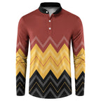 Kaokao Maori Tukutuku Inspired New Zealand Button Sweatshirt