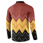 Kaokao Maori Tukutuku Inspired New Zealand Button Sweatshirt