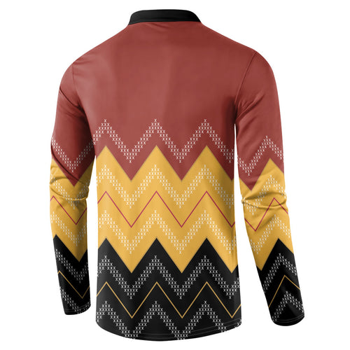 Kaokao Maori Tukutuku Inspired New Zealand Button Sweatshirt