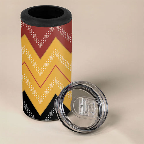 Kaokao Maori Tukutuku Inspired New Zealand 4 in 1 Can Cooler Tumbler