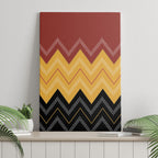 Kaokao Maori Tukutuku Inspired New Zealand Canvas Wall Art