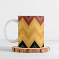 Kaokao Maori Tukutuku Inspired New Zealand Ceramic Mug