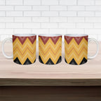 Kaokao Maori Tukutuku Inspired New Zealand Ceramic Mug