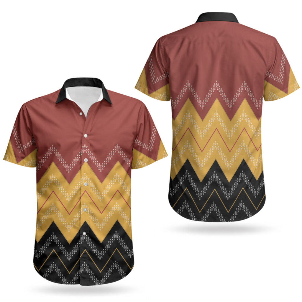 Kaokao Maori Tukutuku Inspired New Zealand Couples Matching Puletasi and Hawaiian Shirt
