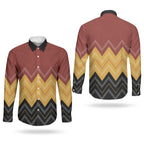 Kaokao Maori Tukutuku Inspired New Zealand Couples Matching Puletasi and Long Sleeve Button Shirt