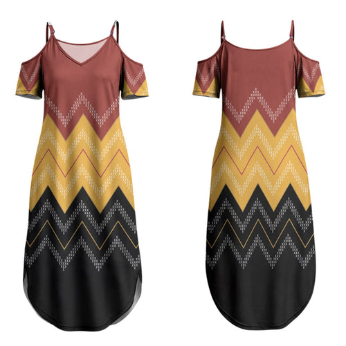 Kaokao Maori Tukutuku Inspired New Zealand Family Matching Summer Maxi Dress and Hawaiian Shirt