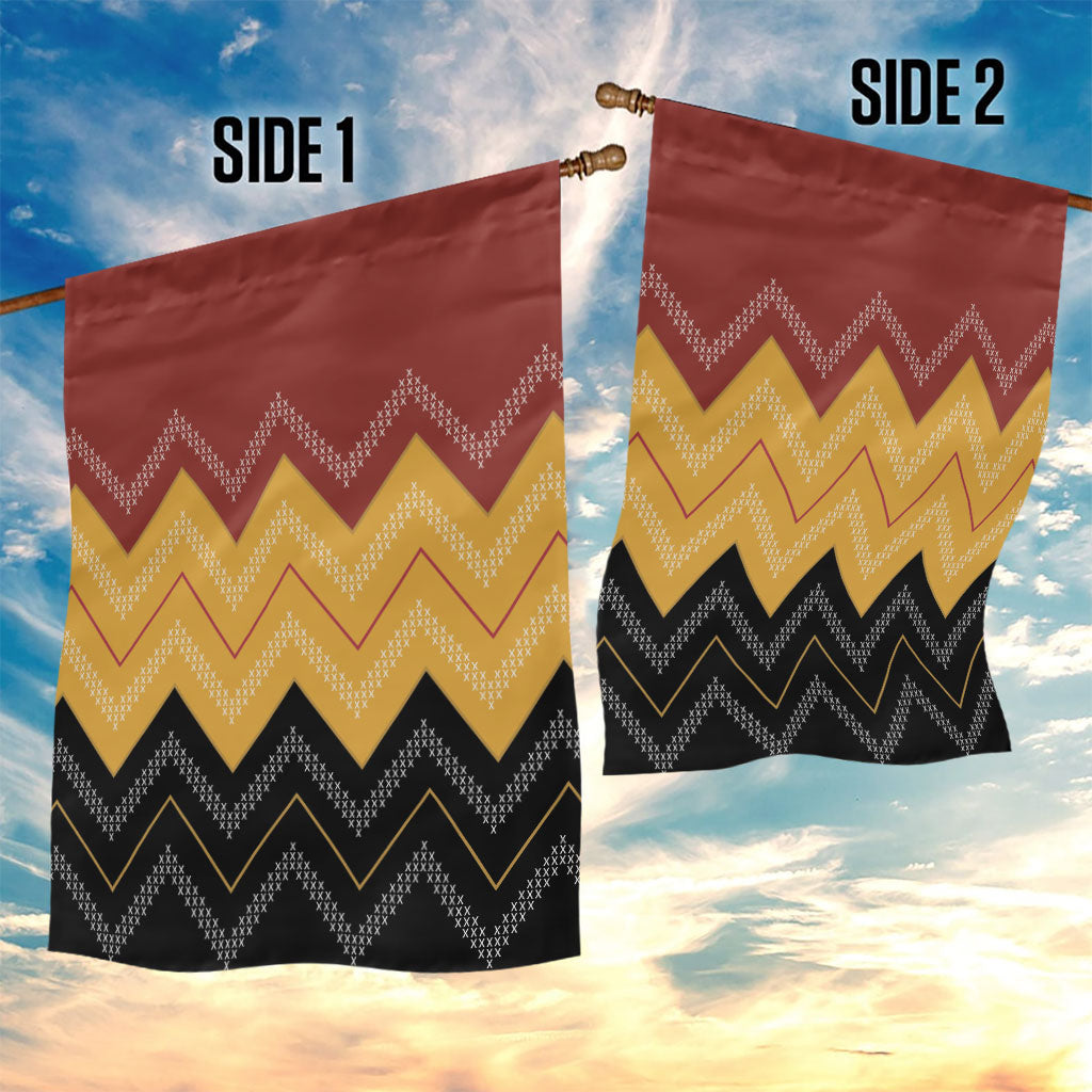 Kaokao Maori Tukutuku Inspired New Zealand Garden Flag