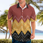 Kaokao Maori Tukutuku Inspired New Zealand Hawaiian Shirt
