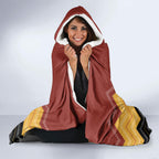Kaokao Maori Tukutuku Inspired New Zealand Hooded Blanket