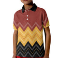 Kaokao Maori Tukutuku Inspired New Zealand Kid Polo Shirt