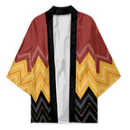 Kaokao Maori Tukutuku Inspired New Zealand Kimono