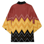 Kaokao Maori Tukutuku Inspired New Zealand Kimono