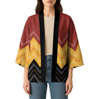Kaokao Maori Tukutuku Inspired New Zealand Kimono