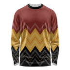 Kaokao Maori Tukutuku Inspired New Zealand Long Sleeve Shirt