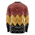 Kaokao Maori Tukutuku Inspired New Zealand Long Sleeve Shirt