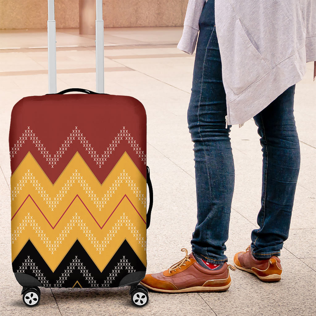 Kaokao Maori Tukutuku Inspired New Zealand Luggage Cover