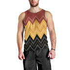Kaokao Maori Tukutuku Inspired New Zealand Men Tank Top