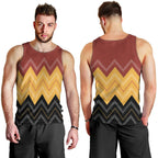 Kaokao Maori Tukutuku Inspired New Zealand Men Tank Top