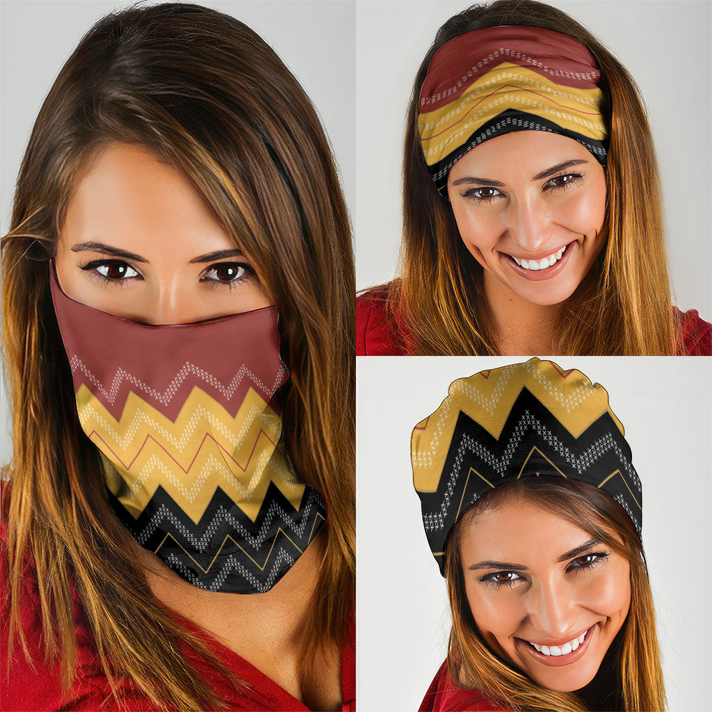 Kaokao Maori Tukutuku Inspired New Zealand Neck Gaiter