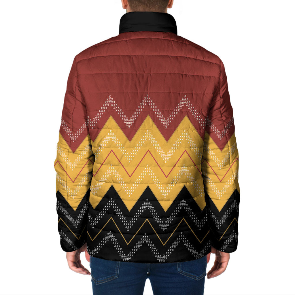 Kaokao Maori Tukutuku Inspired New Zealand Padded Jacket