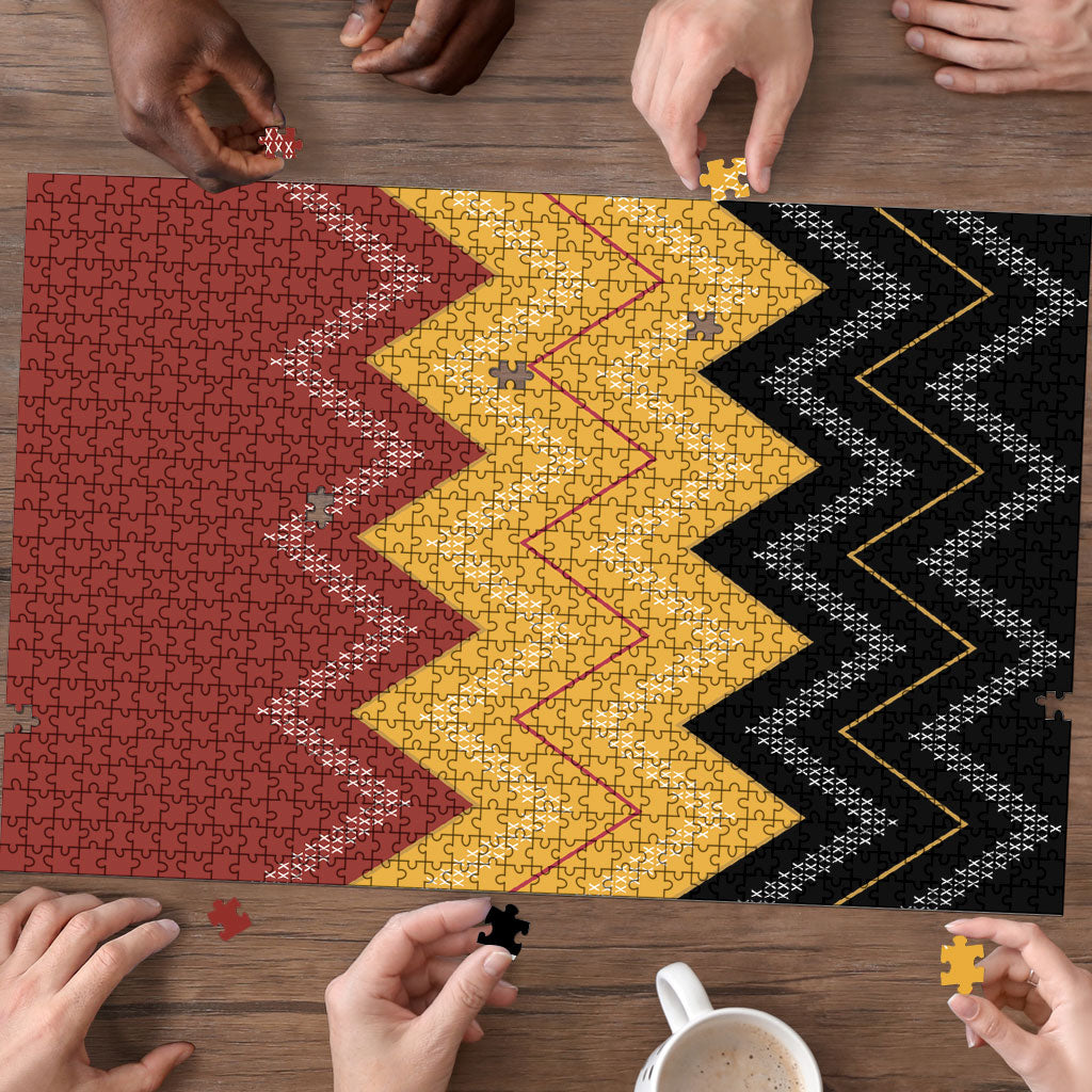 Kaokao Maori Tukutuku Inspired New Zealand Puzzle