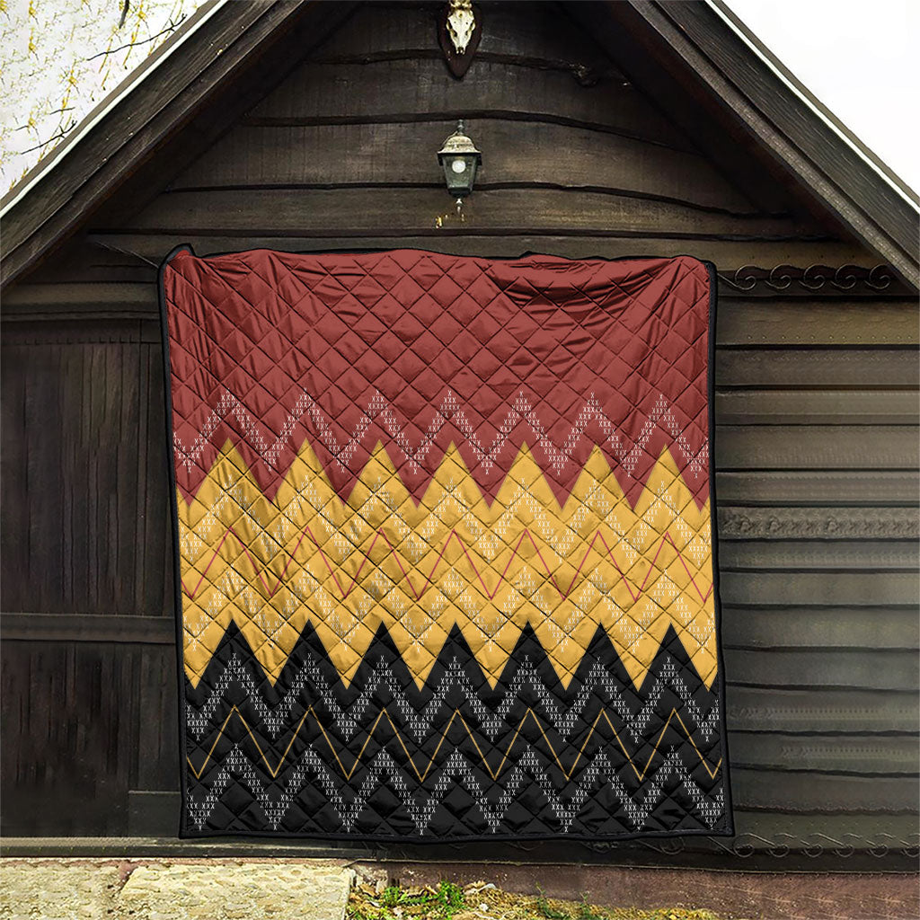 Kaokao Maori Tukutuku Inspired New Zealand Quilt