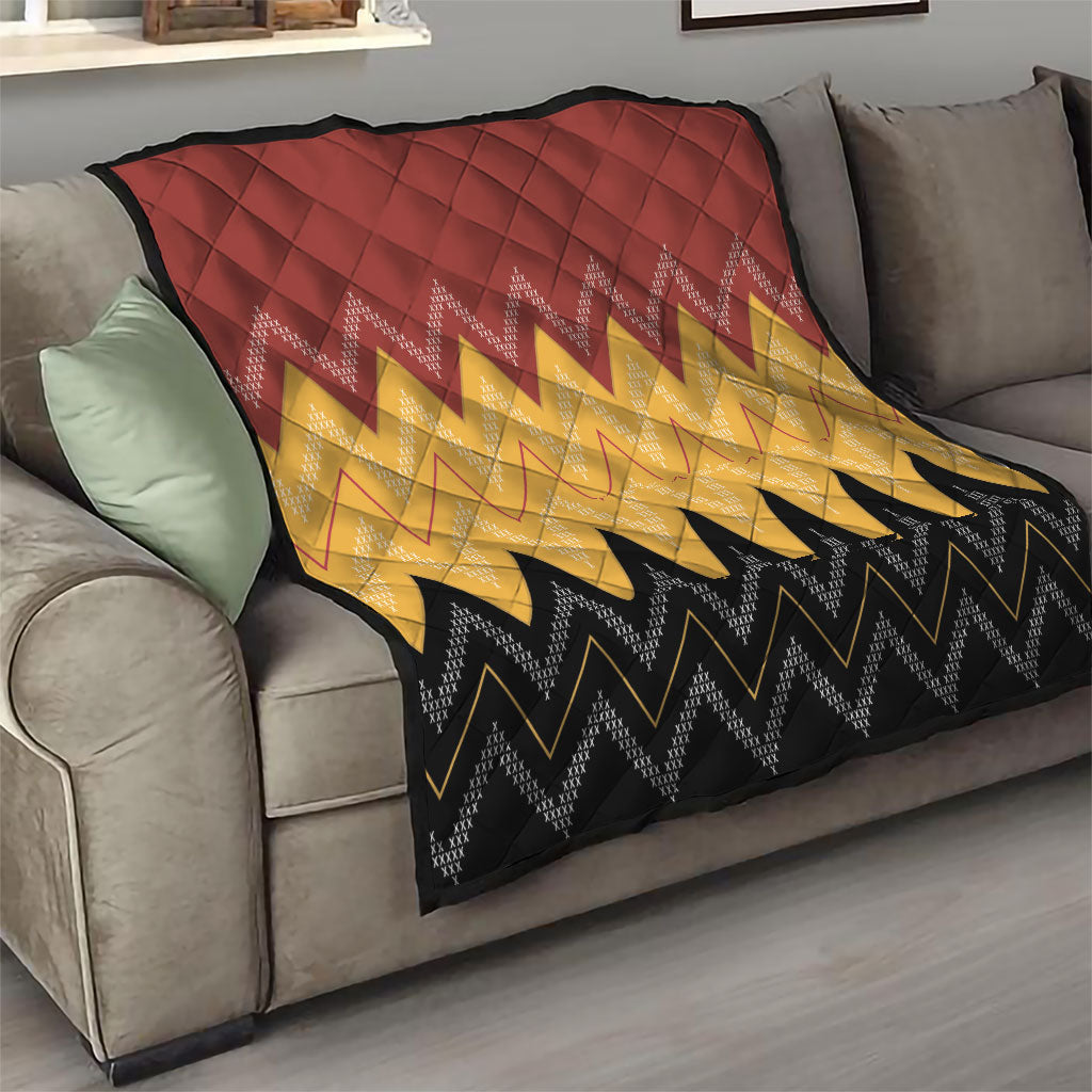 Kaokao Maori Tukutuku Inspired New Zealand Quilt