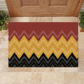 Kaokao Maori Tukutuku Inspired New Zealand Rubber Doormat