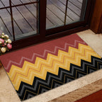 Kaokao Maori Tukutuku Inspired New Zealand Rubber Doormat